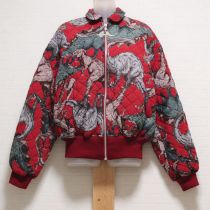 赤恐竜キルティングブルゾン