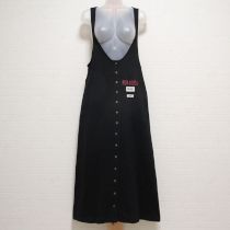 黒ロゴパッチワークジャンパースカート