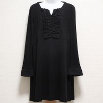 黒ツイード×カットソーチュニック【4(11号)】