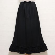 黒裾段々フリルローンスカート