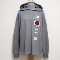 グレーサガラワッペン付きフーディートレーナー【M】