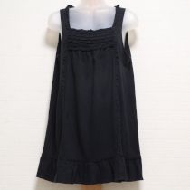 黒フリル使いカットソーチュニック
