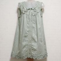薄荷ケミカルレース使いローンチュニックブラウス