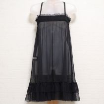 黒ドットチュール2WAYキャミチュニック