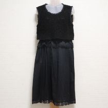 黒クロッシェ使いワンピース【4(11号)】