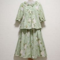 薄荷紫陽花ptブラウス&スカート