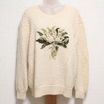 生成鈴蘭ブーケモチーフセーター