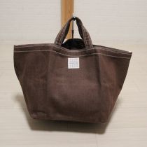 茶ロゴパッチトートバッグ