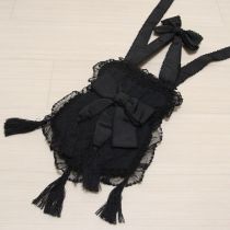 黒チュール使い瓢箪ポシェット