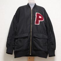 黒【P】サガラワッペンブルゾン