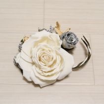 白薔薇ブーケコサージュ