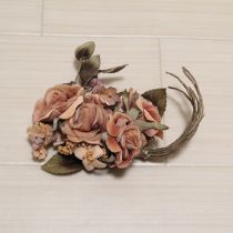 オレンジ系薔薇ブーケコサージュ