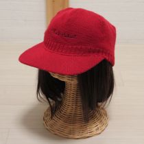 赤ロゴニットキャップ