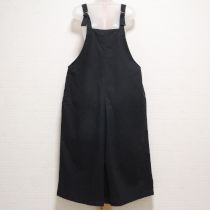 黒ロゴ刺繍サロペットパンツ
