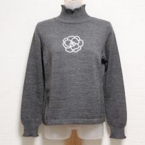 グレーカメリアハイネックセーター【9号】
