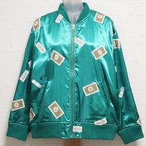 グリーンももクロコラボマーガレットワッペンスカジャン