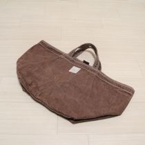 こげ茶ロゴパッチトートバッグ
