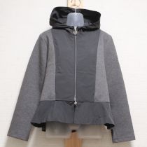 グレーカメリアチャームコンビパーカージャケット【3(9号)】