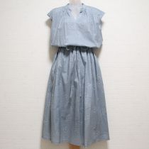 ブルーグレーカメリアドットptローンワンピース【3(9号)】