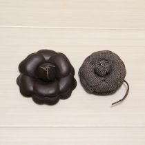 こげ茶カメリアコサージュ2個セット
