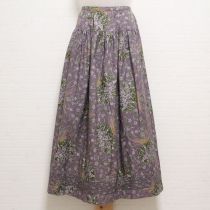 パープルすみれブーケスカート
