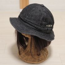 黒ロゴデニムメトロ帽