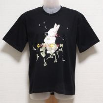 黒たんぽぽうさぎTシャツ【M】
