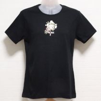 黒雛菊ブーケTシャツ【L】