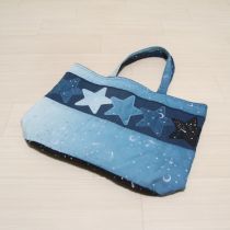 ブルー系スターリースカイトートバッグ