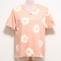 ピンクロゴマーガレットTシャツ【L】
