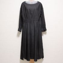 黒デニムラウンドカットワンピース【3(9号)】