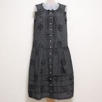 黒ドットカメリアフロッキーローンワンピース【3(9号)】