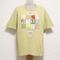 薄荷ジャム瓶パッチワークTシャツ【L】