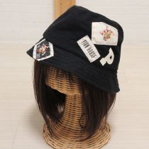 黒ネーム使いバケットハット