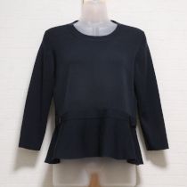 紺ぺプラムニットプルオーバー【3(9号)】