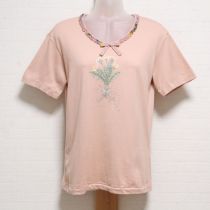 ピンクたんぽぽプリントTシャツ