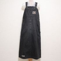 黒くまネーム使いデニムジャンパースカート
