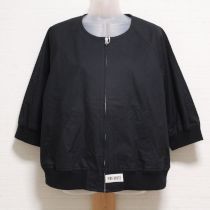 黒ロゴ刺繍ブルゾン【4(L)】