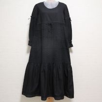 黒エンブロイダリー切替えワンピース【F】