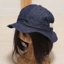 紺デニムメトロ帽