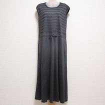グレーフロントフリルカットソーワンピース【3(9号)】