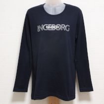 紺ロゴ長Tシャツ【L】