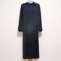 紺モチーフ付きカットソーワンピース【3(9号)】