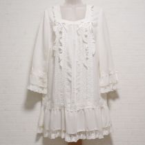 生成レースブレード使いフリルチュニックブラウス【11号】
