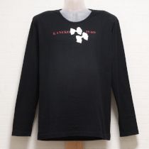 黒ロゴ×リボンptTシャツ