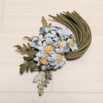ブルー系雛菊ブーケコサージュ