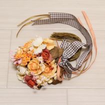オレンジ系ブーケコサージュ