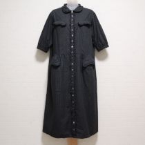 黒ドットワンピース