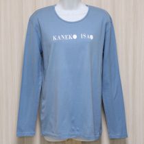 水色ロゴTシャツ