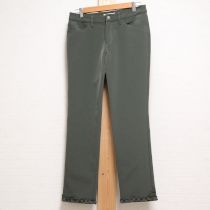 カーキモチーフ&フリルストレッチパンツ【L】